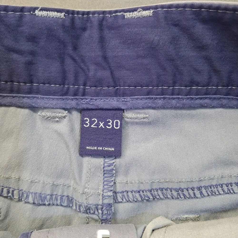 Johnnie-O Mens Cloudbreak Pants 32x30 Blue Grey JMPA1200 Straight Bamboo Blend
